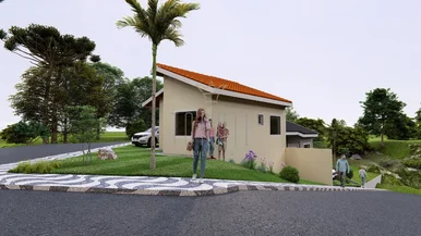 <strong>Casa na Planta, 02 Quartos, Novo Horizonte, Castro-PR</strong>