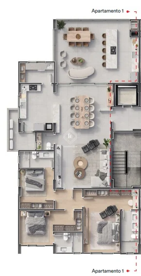 <strong>Apartamento Residencial Sunview - Vila Estrela (planta)</strong>