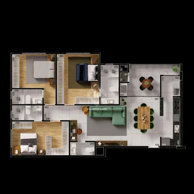 <strong>Maison Concept - Jardim Carvalho 3 Suites.</strong>