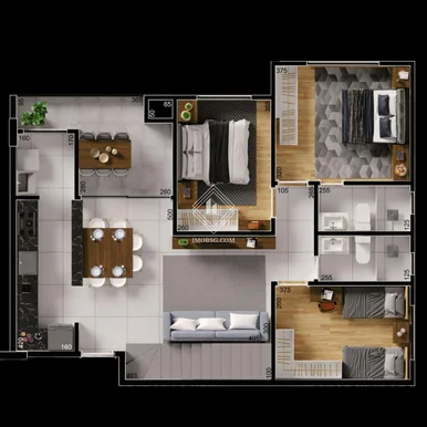 Maison Concept - Jardim Carvalho Duplex 3qs