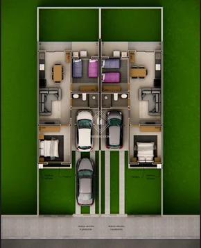 Casa No Parque Das Palmeiras (contorno)