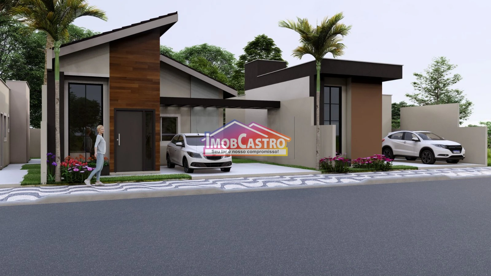 CASA COM SUÍTE EM ÁREA CONSTRUÍDA DE 80M² - CASTROVILLE - Foto 1