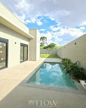 Casa Contemporânea Com Piscina E Suíte Com Closet