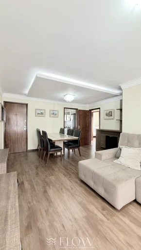 Apartamento Semi-mobiliado Com 3 Quartos No Centro