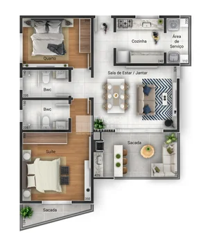 <strong>Apart. à venda Porto Fino Residence  CENTRO JUNTO A UEPG</strong>