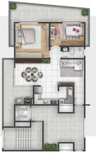 EXCELENTE APARTAMENTO EM CONSTRUÇÃO EM OFICINAS - Foto 3