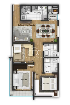 Excelente Apartamento Em Construção No Centro