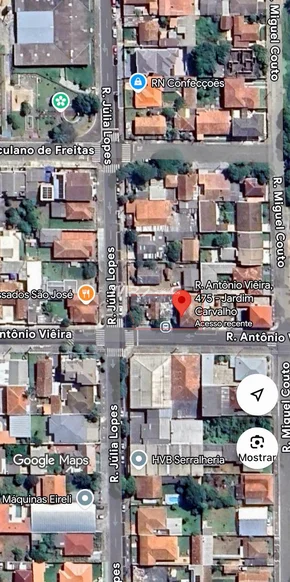 Terreno Esquina - Rua  Antonio Vieira - Jardim Carvalho