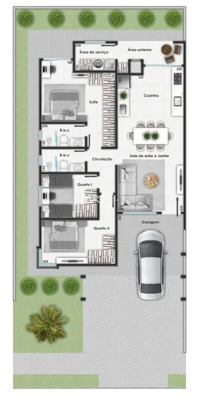 Condomínio Eos Mirante - Casa Térrea - 3 Quartos