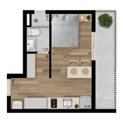 <strong>Conceito Imóveis Vende Studio Moderno com Rooftop.</strong>