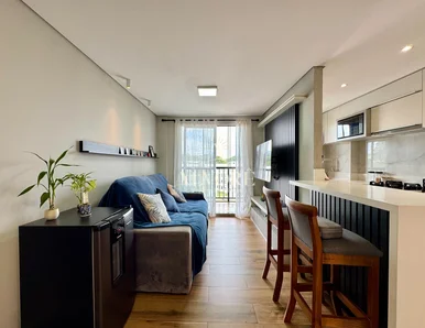 Apartamento, Sacada Com Churrasqueria Em Oficinas