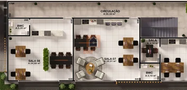 Sala Para Locação Em Oficinas