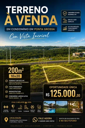 Terreno Em Condomínio Ponta Grossa