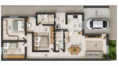 Residência Térrea Com Piscina - Parque Dos Pinheiros - (em Construção)