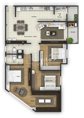 <strong>Edifício Spazio Sorano - Estrela - Apartamento Garden</strong>