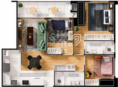 Edifício Downtown Home And Offices - Apartamento Garden