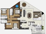 <strong>Apartamento à venda 3 Quartos, 3 Suites, 2 Vagas, 213M², Cen</strong>