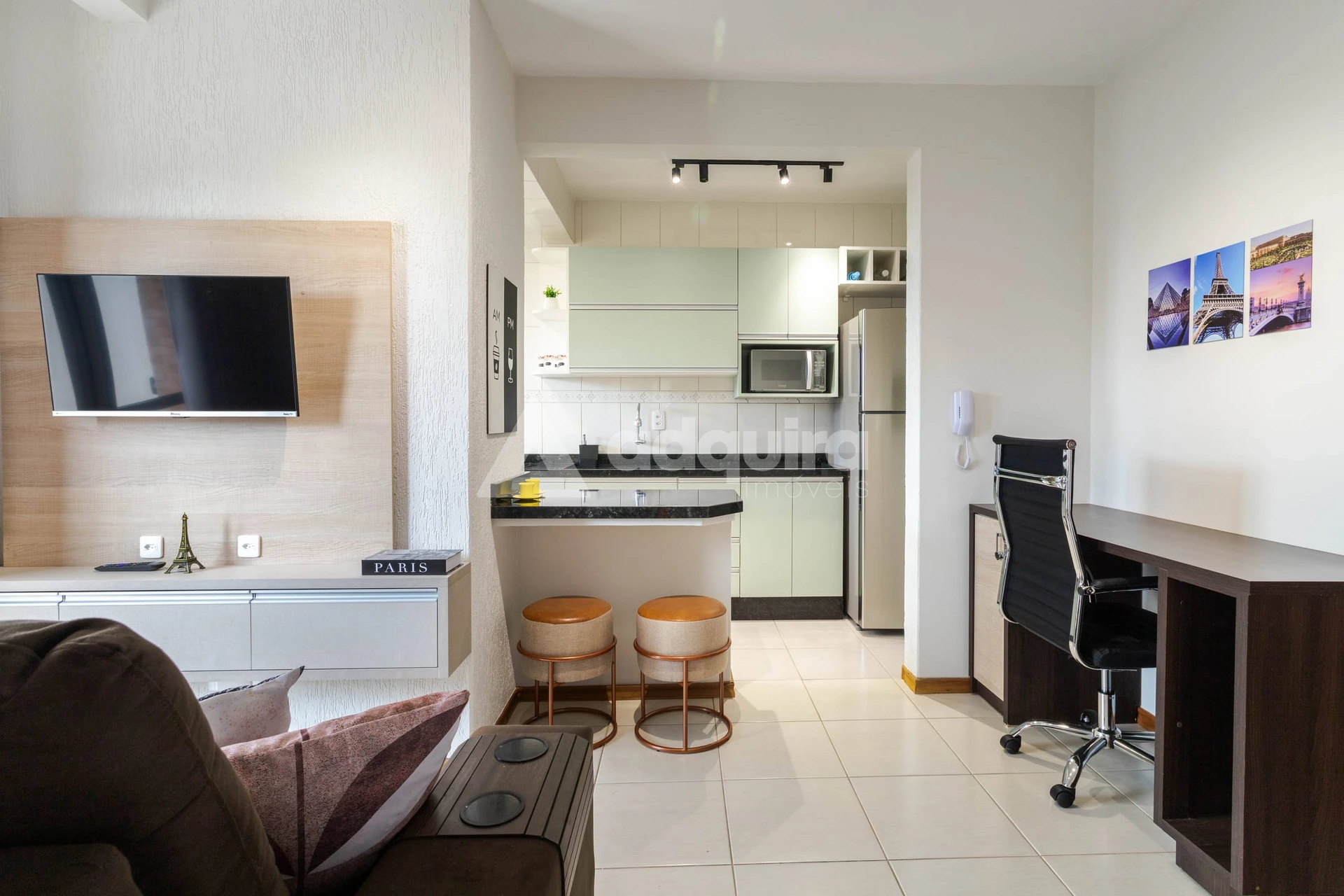 Apartamento Garden Mobiliado Para Locação Com 1 Quarto, 1 Vaga De Garagem