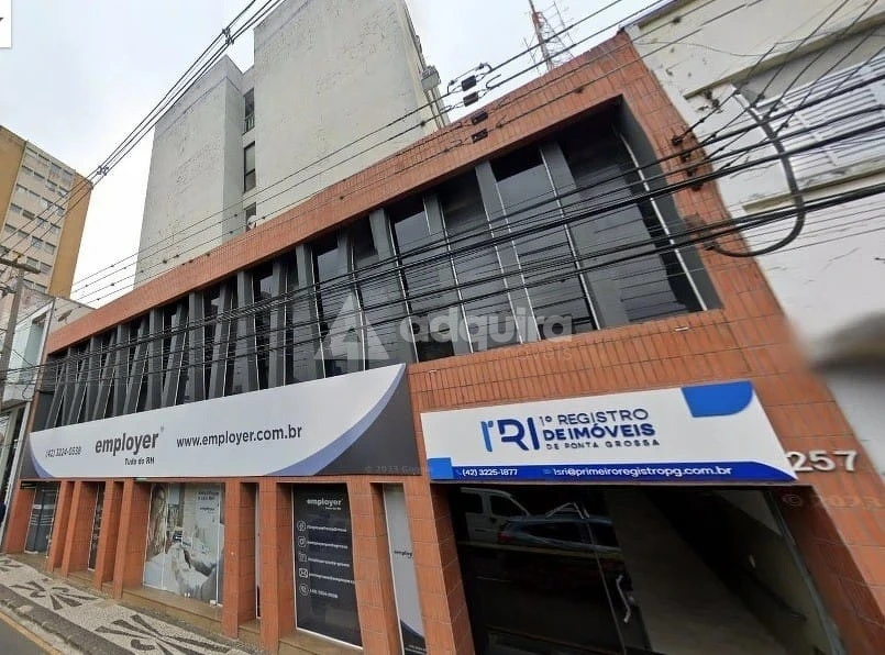 Sala Comercial Ampla No Ed. Itália, Ponta Grossa-pr