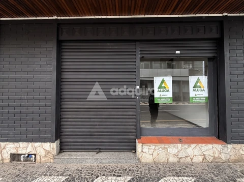Sala Comercial Térrea no Centro de Ponta Grossa, em Frente ao Sicredi