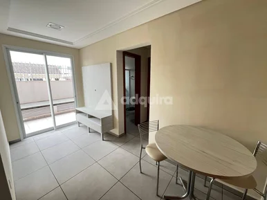 Apartamento Garden Semimobiliado Para Locação No Centro, Ponta Grossa