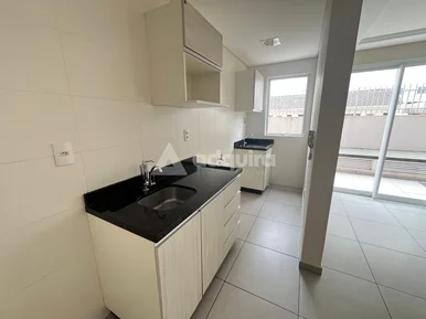 Apartamento Garden Semimobiliado Para Locação No Centro, Ponta Grossa