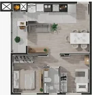 <strong>Apartamento à venda -  2 quartos 1 banheiro, VITTACE NATURE,</strong>